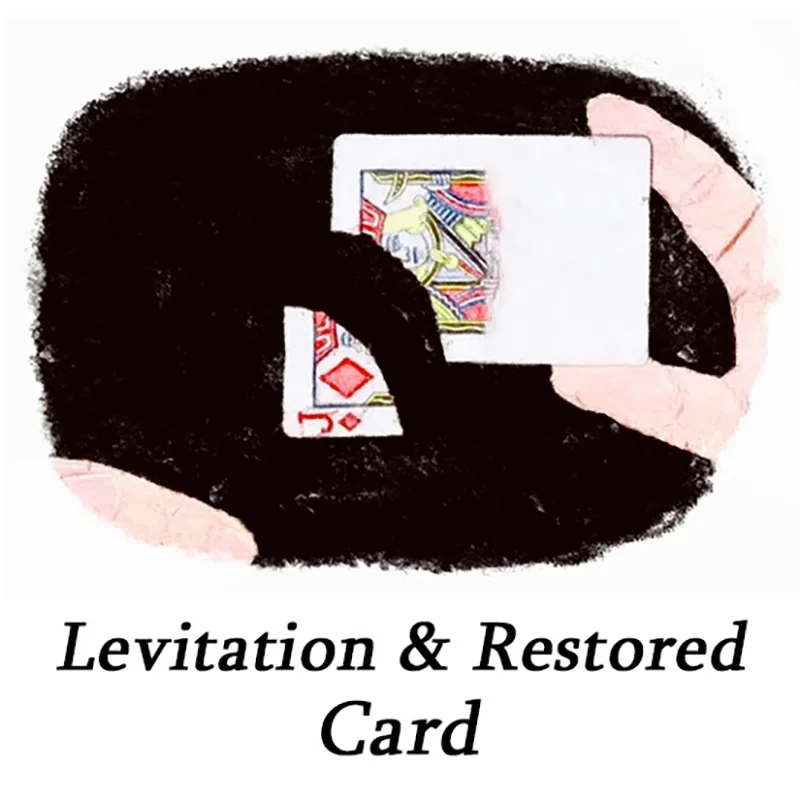 Levitation & Restored Card Magic Tricks Playing Card Close Up Street Illusion Gimmick Mentalism Puzzle Toys Magia Card Funny