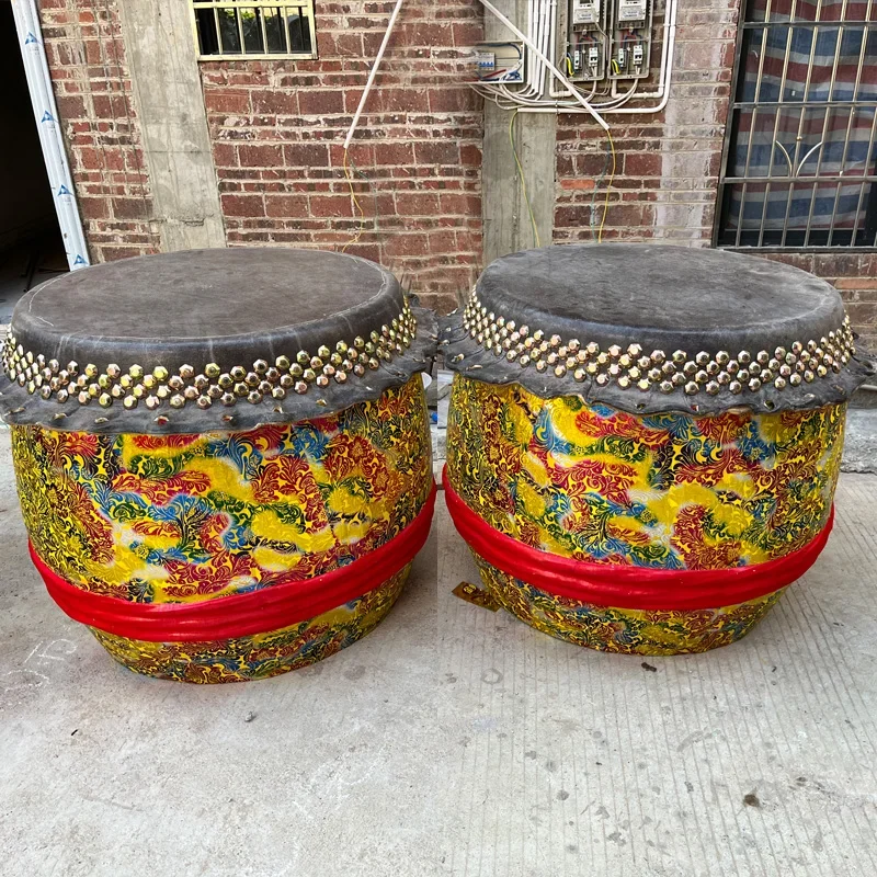 Lion Dance Drum para Lion Dance, Big Cowhide Boat