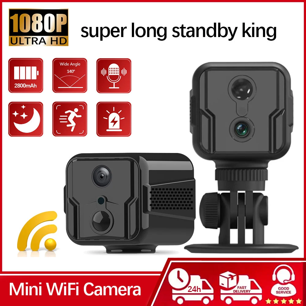 

New HD Mini WiFi Camera Smart Home IR Night Vision Motion Detection Low Power Consumption IP Remote Surveillance