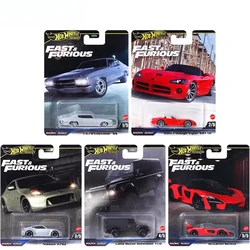 Mattel Hot Wheels Premium Car Fast & Furious Boys Toys 1:64 Diecast Chevelle Dodge Viper Nissan Land Rover McLaren Senna Model