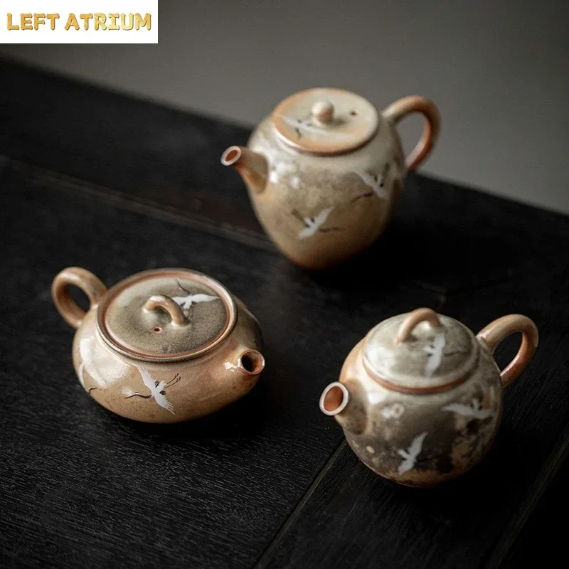 Firewood Kiln Change Ruihe Brewing Teapot Household Mini Personal Teapot with Ball Hole Filter Teapot Master Cup Craft Ornaments