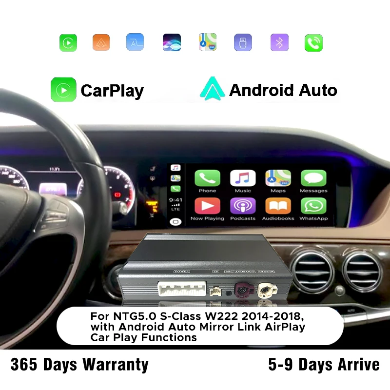 

Wireless Radio CarPlay For Mercedes Benz S-Class W222 2014-2018 E-Class 2014 With Android Auto Mirror Link Youtube