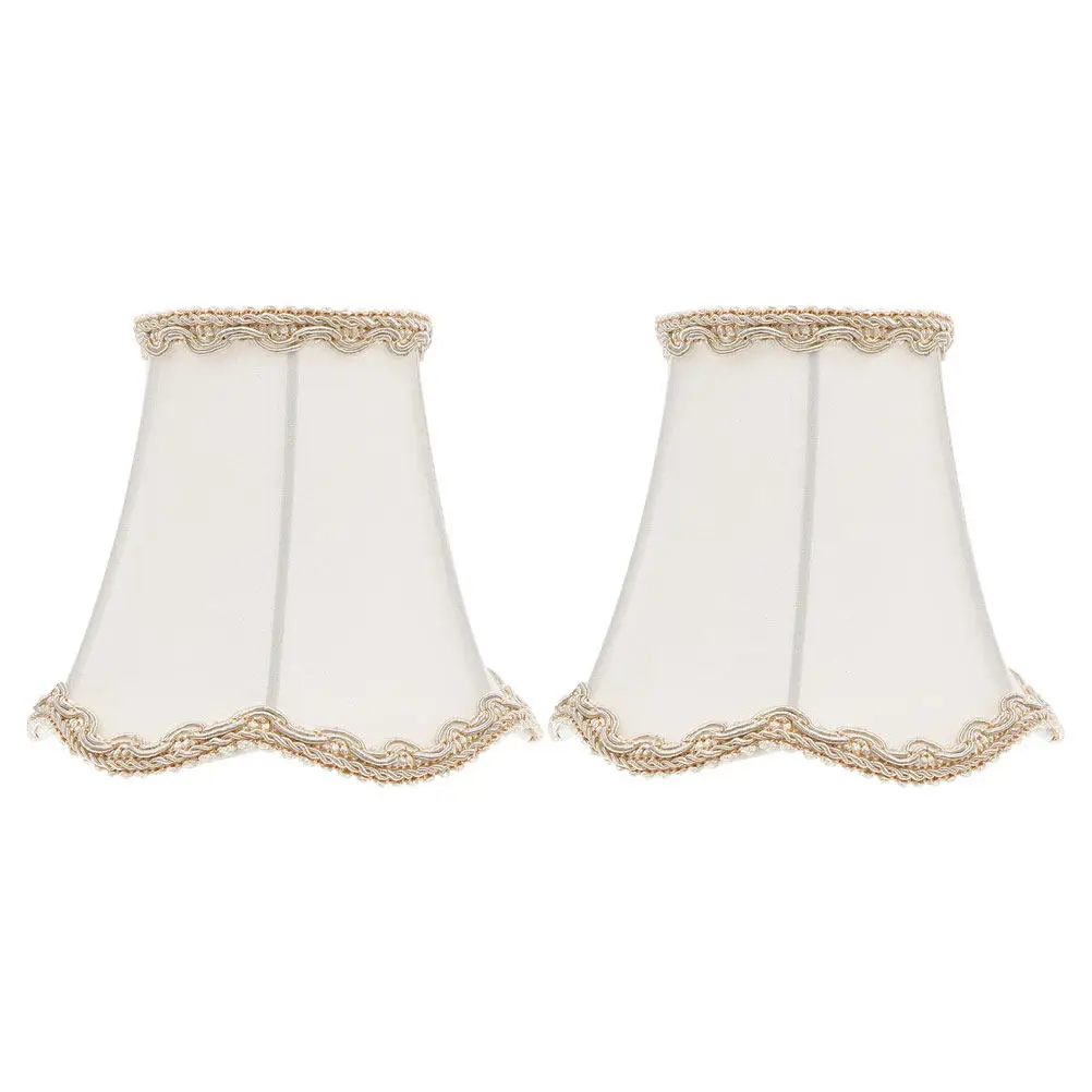 

2Pcs Fabric Lampshade Elegant Soft Diffuser Lamp Cover Replacement for Living Room Bedroom Dining Area Pendant Table Bedside