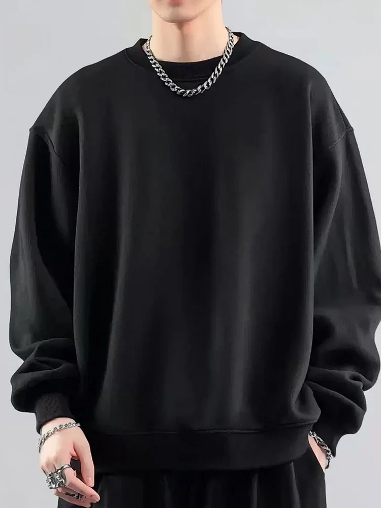 

Свободный свитшот с длинными рукавами и круглым вырезом для мужчин, осенняя новинка, повседневный, удобный, американский бренд Rampo, молодежная мода