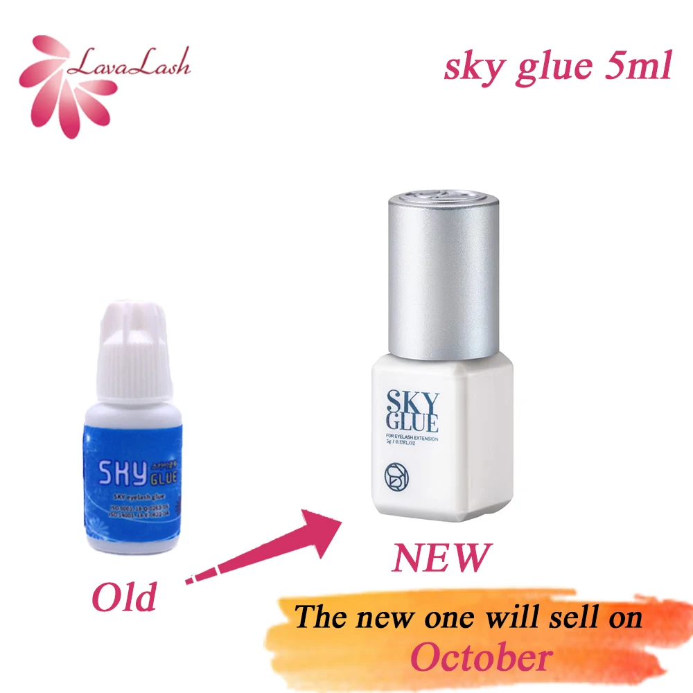 Sky Transparent Glue para extensões de cílios, duradoura, secagem rápida, baixa estimulação, ferramentas de maquiagem, Korea Original, TD, Beauty Shop, 5ml