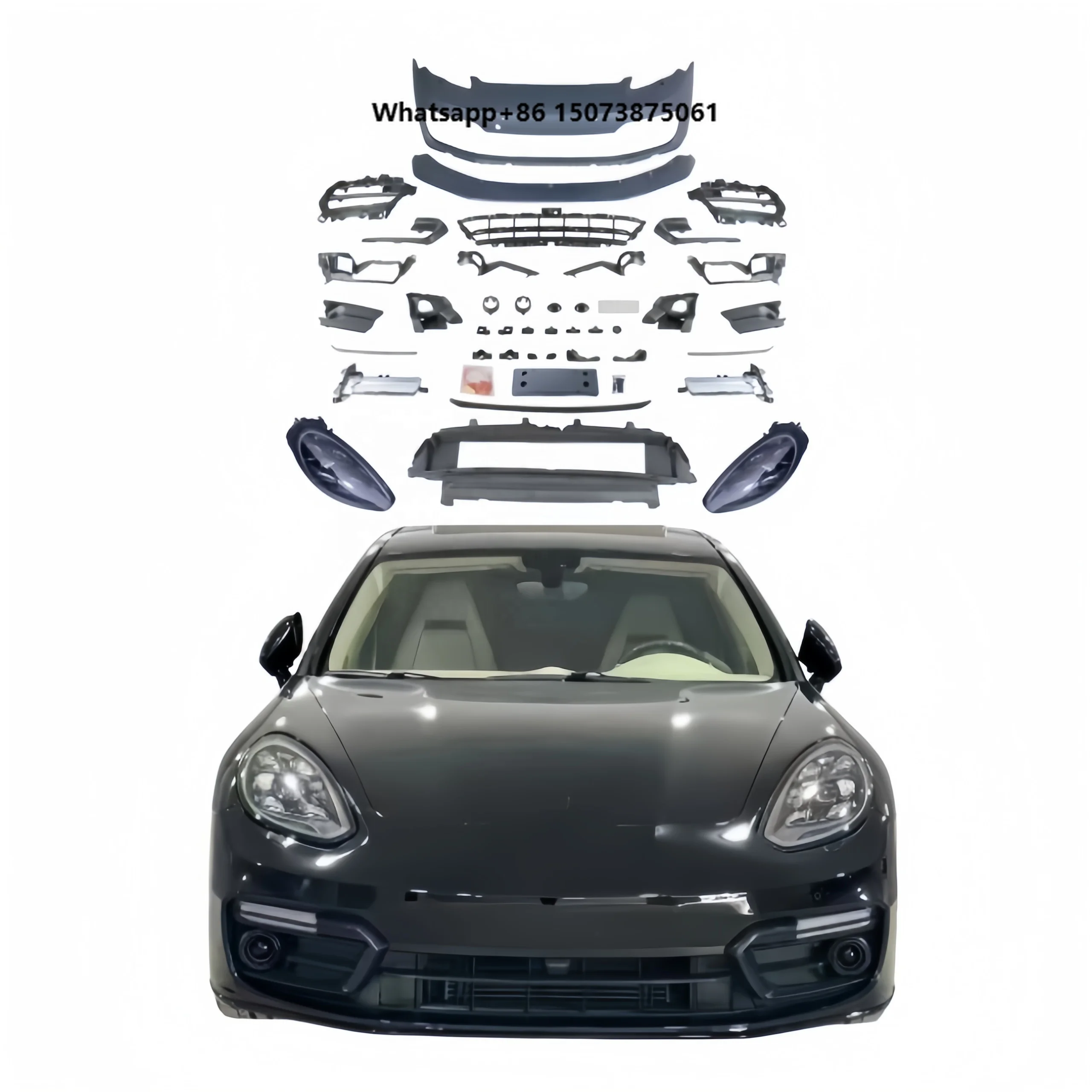 

For 09-16 Panamera Upgraded New 971 GTS Version Bumper and Headlights