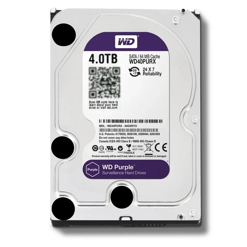 Western Digital Purple 1TB 2TB 4TB Surveillance Internal Hard Drive Disk 3.5\