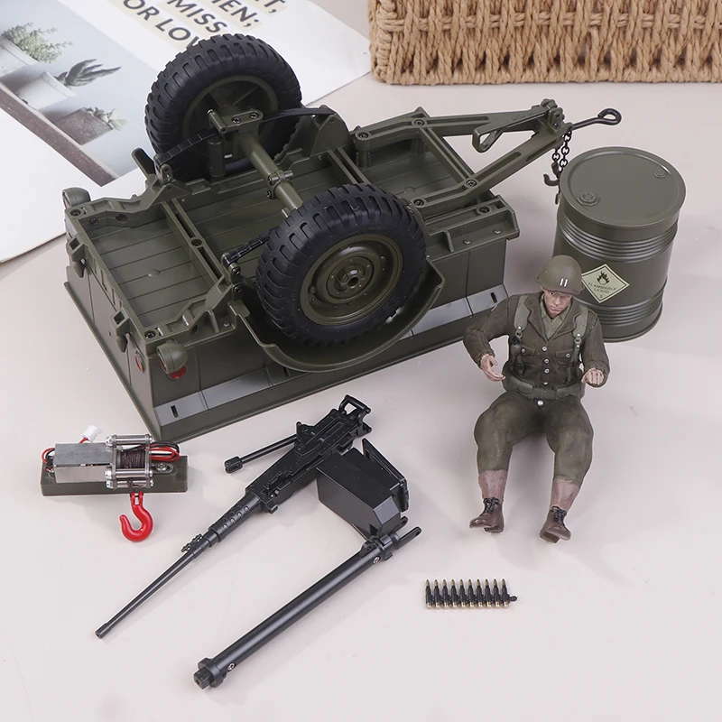 

JJRC C8815 обновленные детали прицеп солдатская лебедка пулемет масляный барабан оригинальные аксессуары для C8815 аксессуары для обновления радиоуправляемого автомобиля