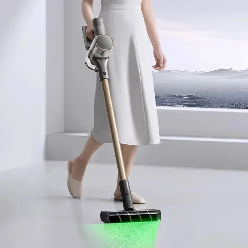 Dreame V12S Wireless Handheld Vacuum Cleaner with Green Light Optical Cleaning 185AW Powerful Suction Cordless Vacuum Cleaner