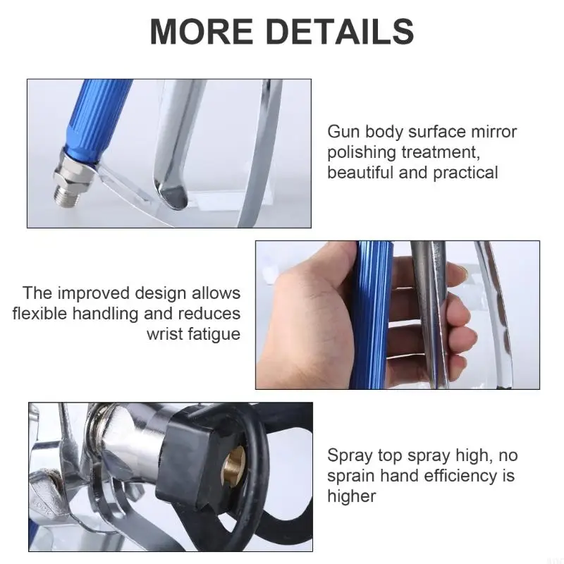 M4yc 12pcs pistole senza airless pistole a spruzzo vernice airless con guardia ugello