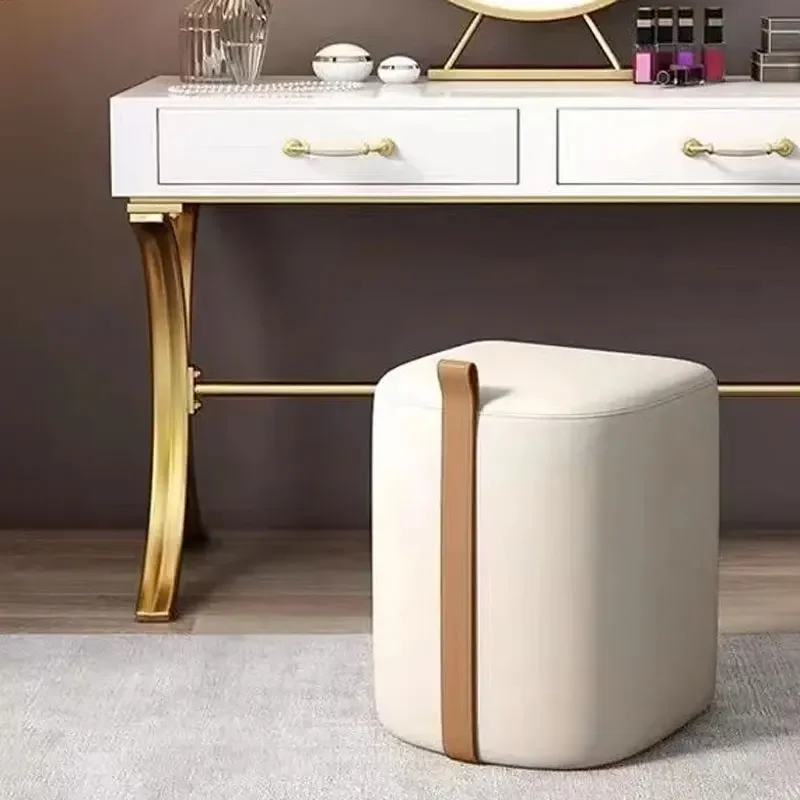 

Light Luxury Makeup Stool Dressing Table Stool Home Bedroom Nordic Fashion Simplicity Modern Nail vanity chair step stool