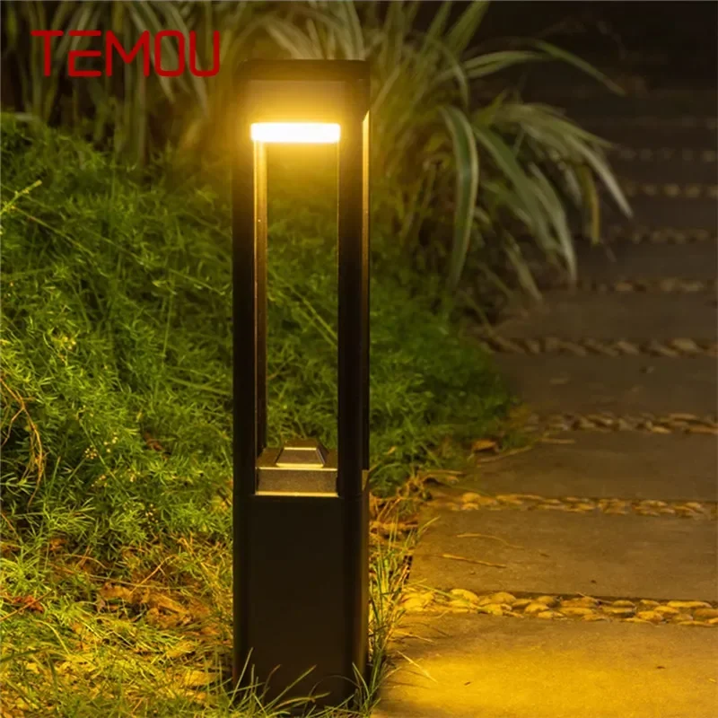 

TEMOU Contemporary Outdoor Lawn Lamp LED Electric Waterproof Villa Garden Courtyard District Residential Quarters Lawn Lamp ﻿