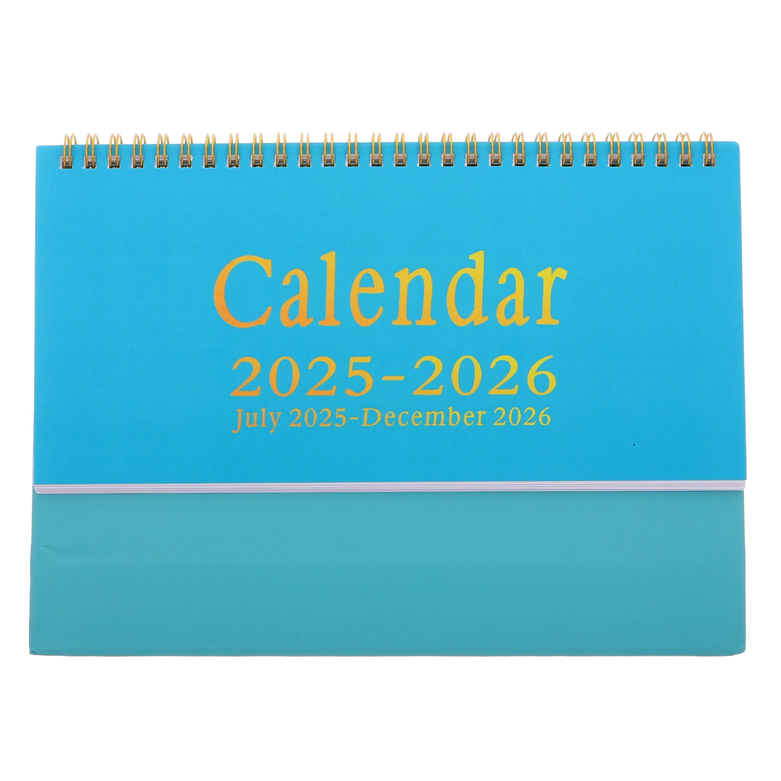 

2026 English Desk Flip Calendar Minimalist Small Standing July 2025 to December 2026 Office Desktop Planner Calendar
