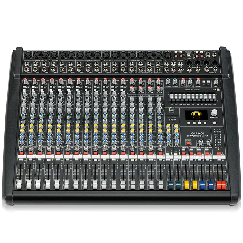 CMS1600-3 Audio Mixer com USB, Audio Amp, DJ Mixer, alta qualidade