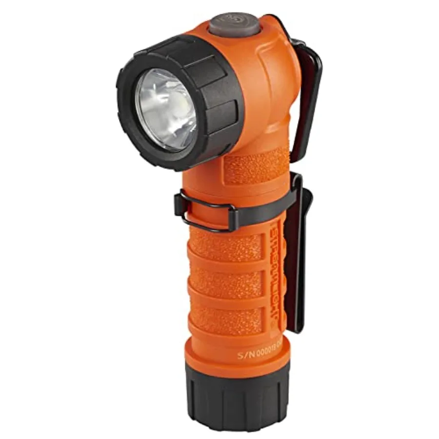 88834 PolyTac 90 500-Lumen 7000-Candela Right Angle LED Flashlight with Non-Rechargeable Batteries Easy-Open Box