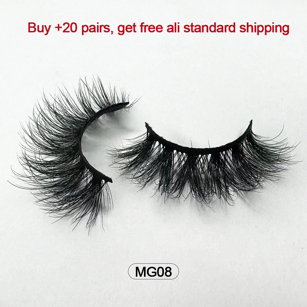 Dropshipping Wholesale Natural Wispy Individual Fluffy 3d Mink False Lashes Makeup Fake Eyelashes Make-up For Women