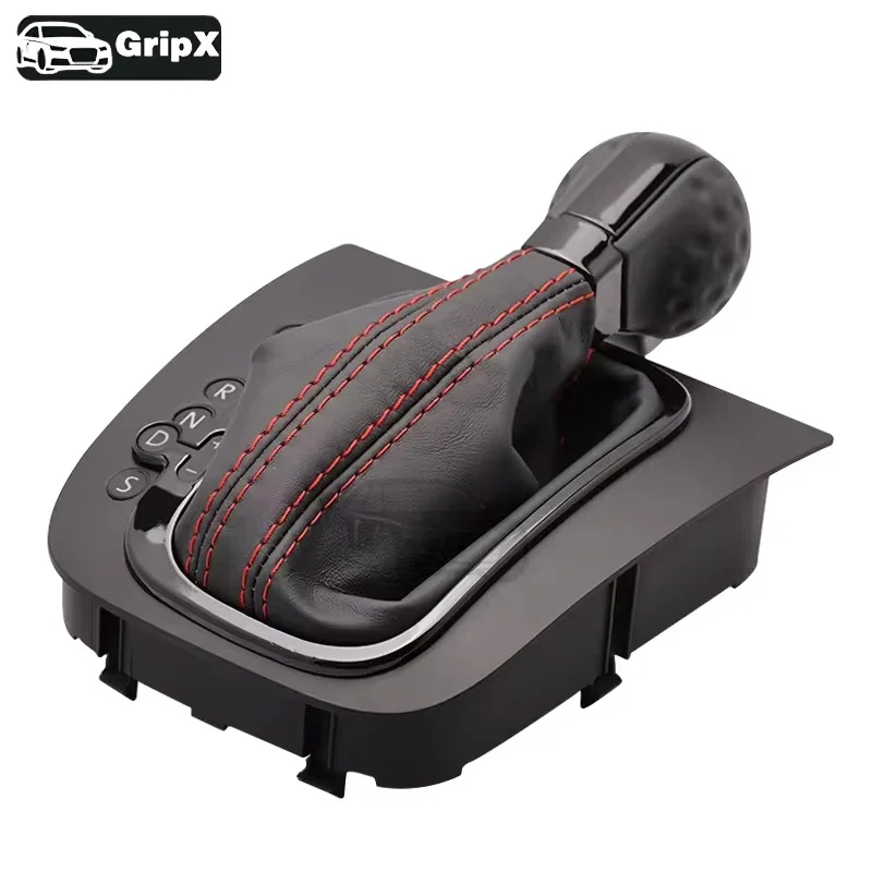 Para vw golf 6 mk6 gti gla carbono dsg botão de mudança de engrenagem nova alavanca de mudança original handebol com capa poeira peças de automóvel