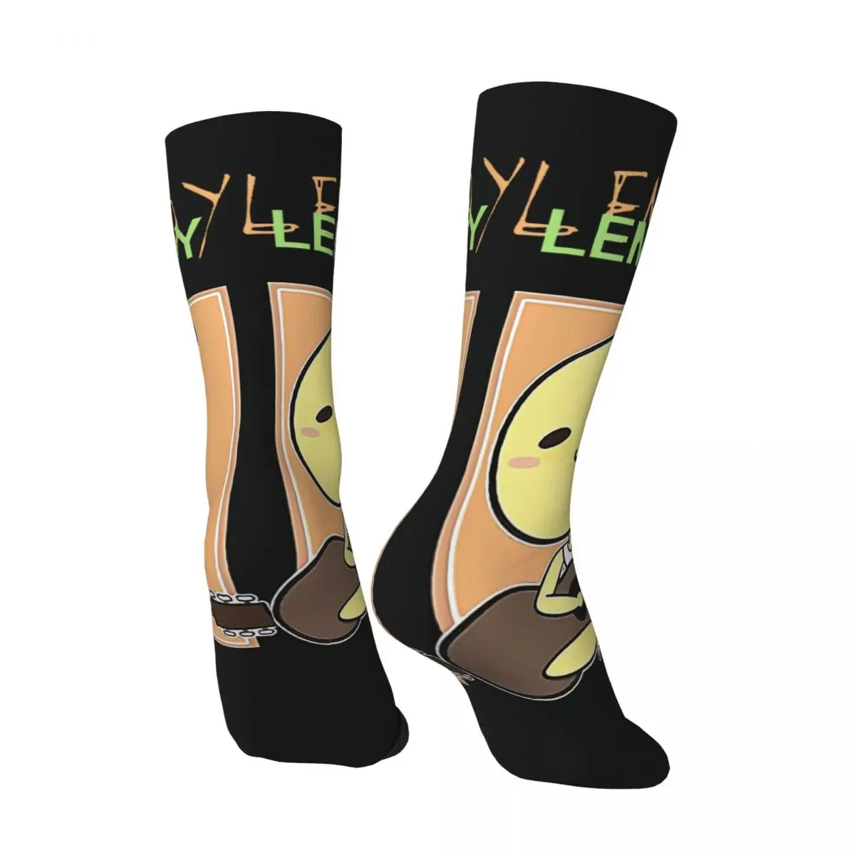 Hip Hop Vintage Retro Funny Best Crazy Men's compression Socks Unisex Cavetown Lemon Boy England Singer Musician Crew Sock