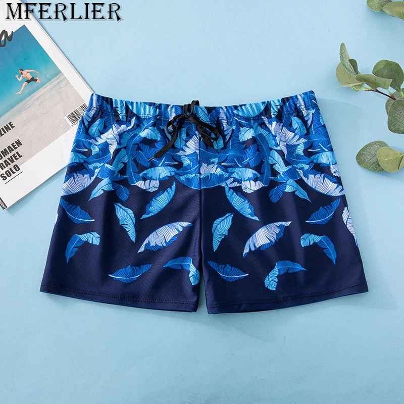 summer men board shorts beach shorts floral striped quick dry swimming trunks Hawaii shorts breathable elastic comfort