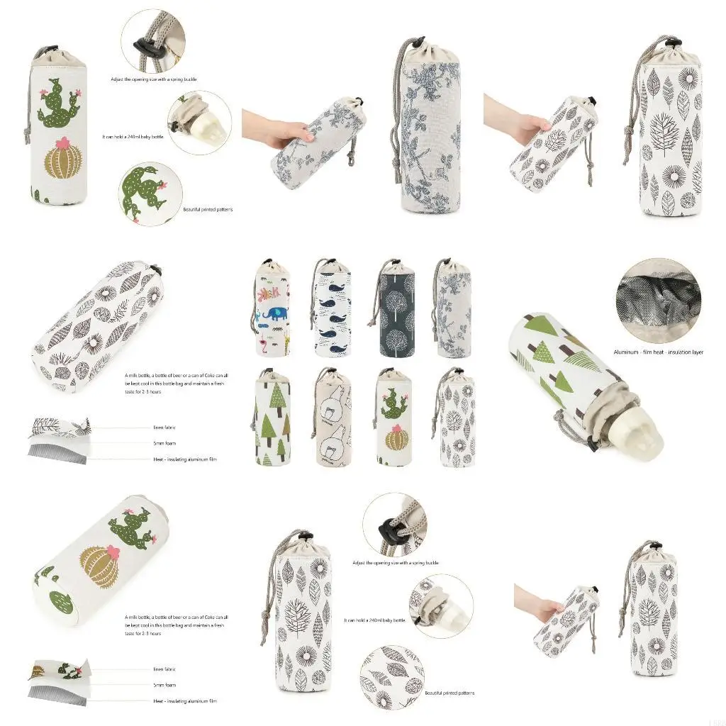 

Portable Baby Bottle Thermal Insulated Carry Bag Lightweight User Friendly Design for Travel and Outdoor ActivitY L8RB
