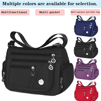 New Style Neutral Nylon Fabric Ladies' Handbag Oxford Cloth Shoulder Strap Crossbody Bag…