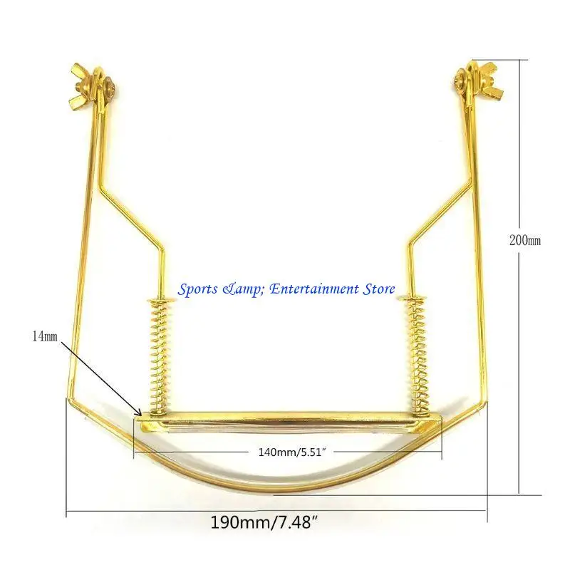 G7NF معدن هارمونيكا الرقبة حامل القيثارة رف دعم قوس ل 10 ثقوب هارمونيكا الآلات