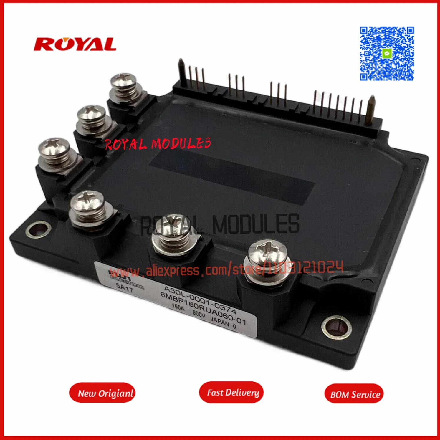 Novo módulo 6MBP160RUA060-01 A50L-0001-0374