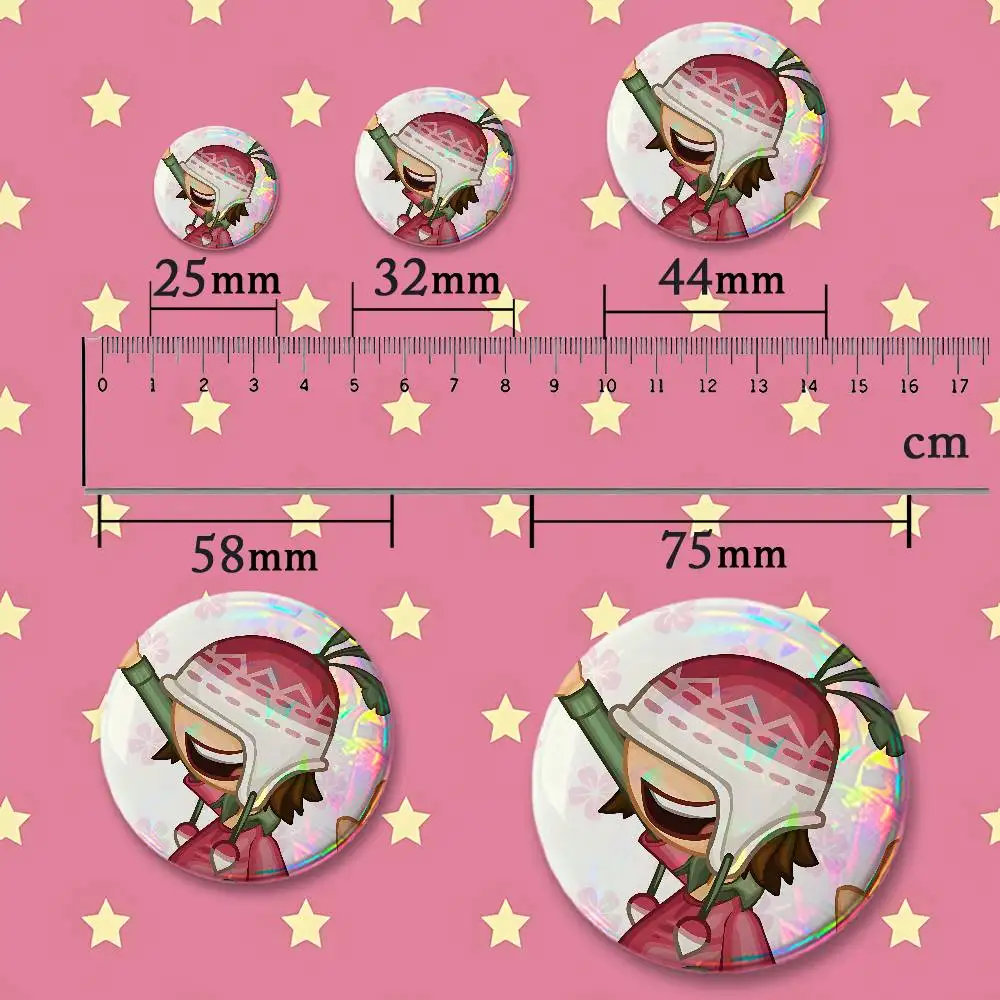 P-Papa L-Louie P-Pals Chaylor HD Print Badges Pretty Round Display Brooches IP merchandise 32mm 58mm 75mm 44mm 25mm