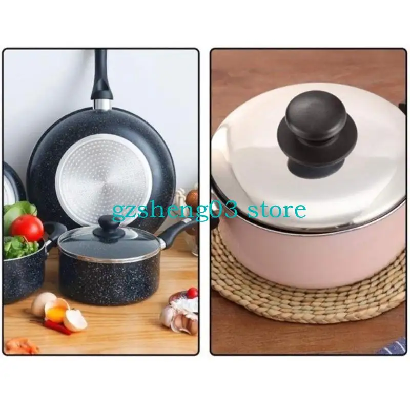 Set U75C 4 robuste manici coperchio in plastica per cucina e campeggio quotidiani