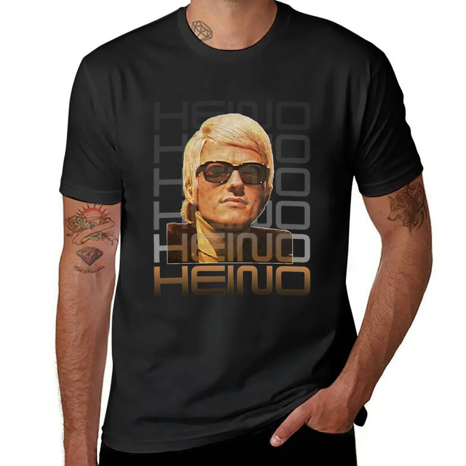 

Ретро Heino Tribute Art-volksслучай, подарок для фанатов, для мужчин и женщин, День отца, день семьи, день Хэллоуина, спасибо футболке