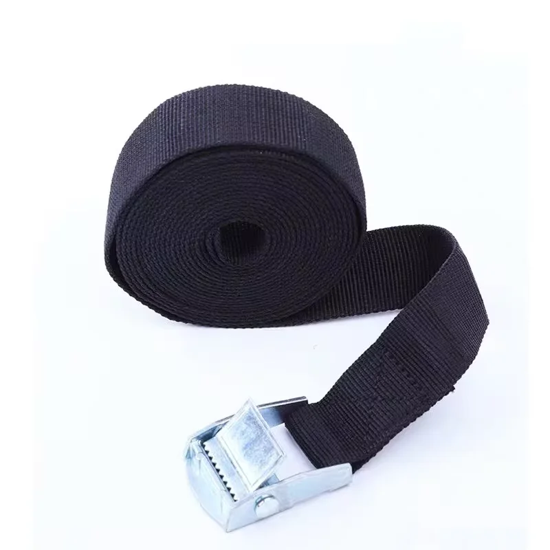 3pcs 2M Buckle Tie-Down Belt cargo straps for Car motorcycle bike With Metal Buckle Tow Rope Strong Ratchet Belt for Luggage Bag