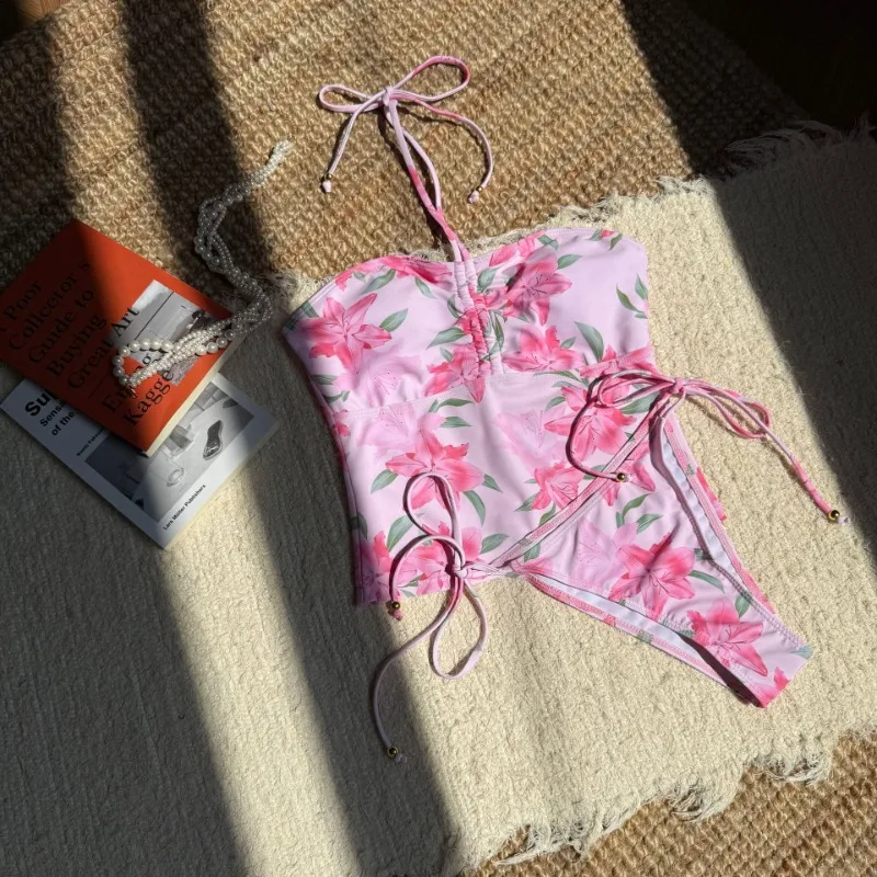 2026 Tankini المايوه للنساء الرسن الأزهار Ruched مرونة عالية 2 قطعة المايوه لباس سباحة