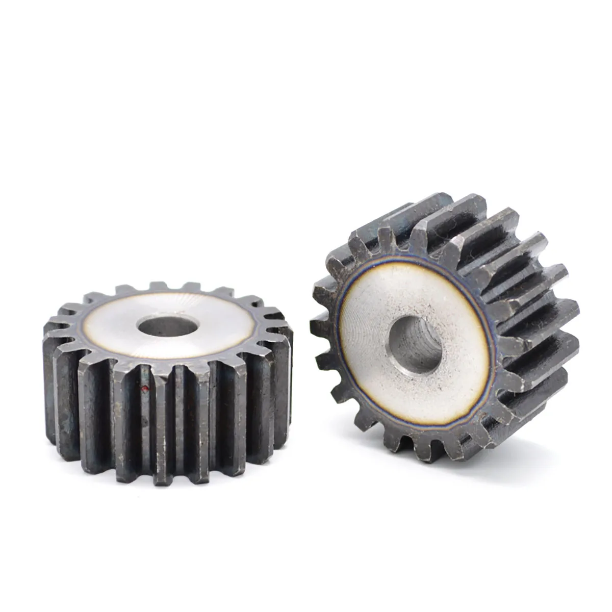 1Pc 1Mod Cylindrical Spur Gear 25/26/27/28/29/30/31/32/33/34/35/36/37 Teeth 45# Steel Transmission Gear Tooth Pitch 3.14mm