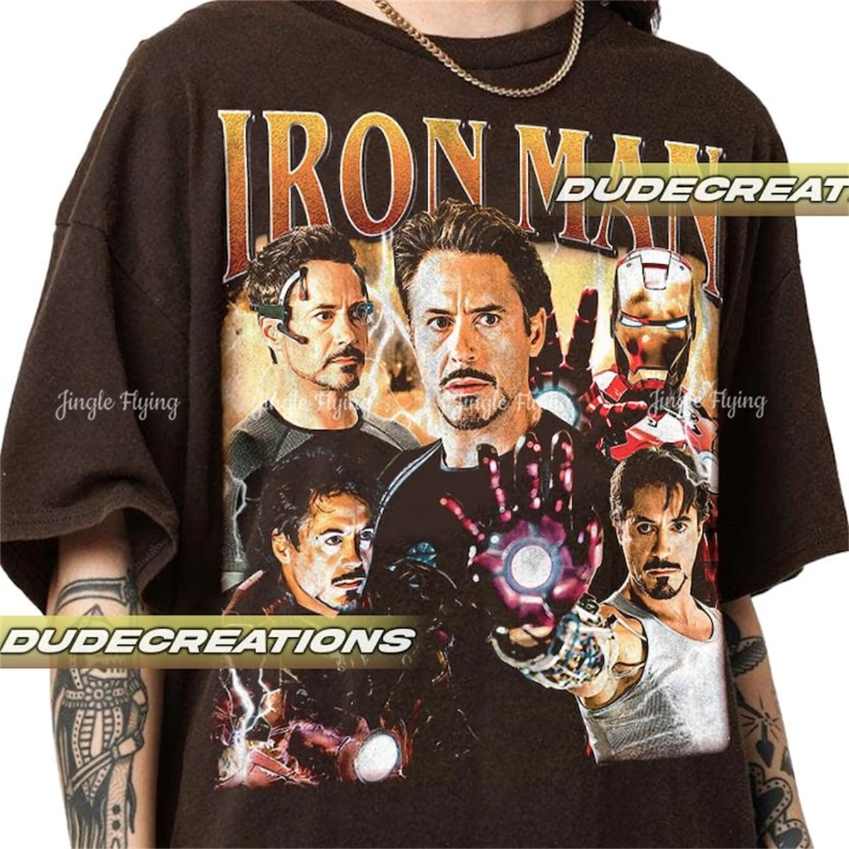 Limitiertes Tony Stark Vintage T-Shirt Geschenk für Frau und Mann Unisex T-Shirt