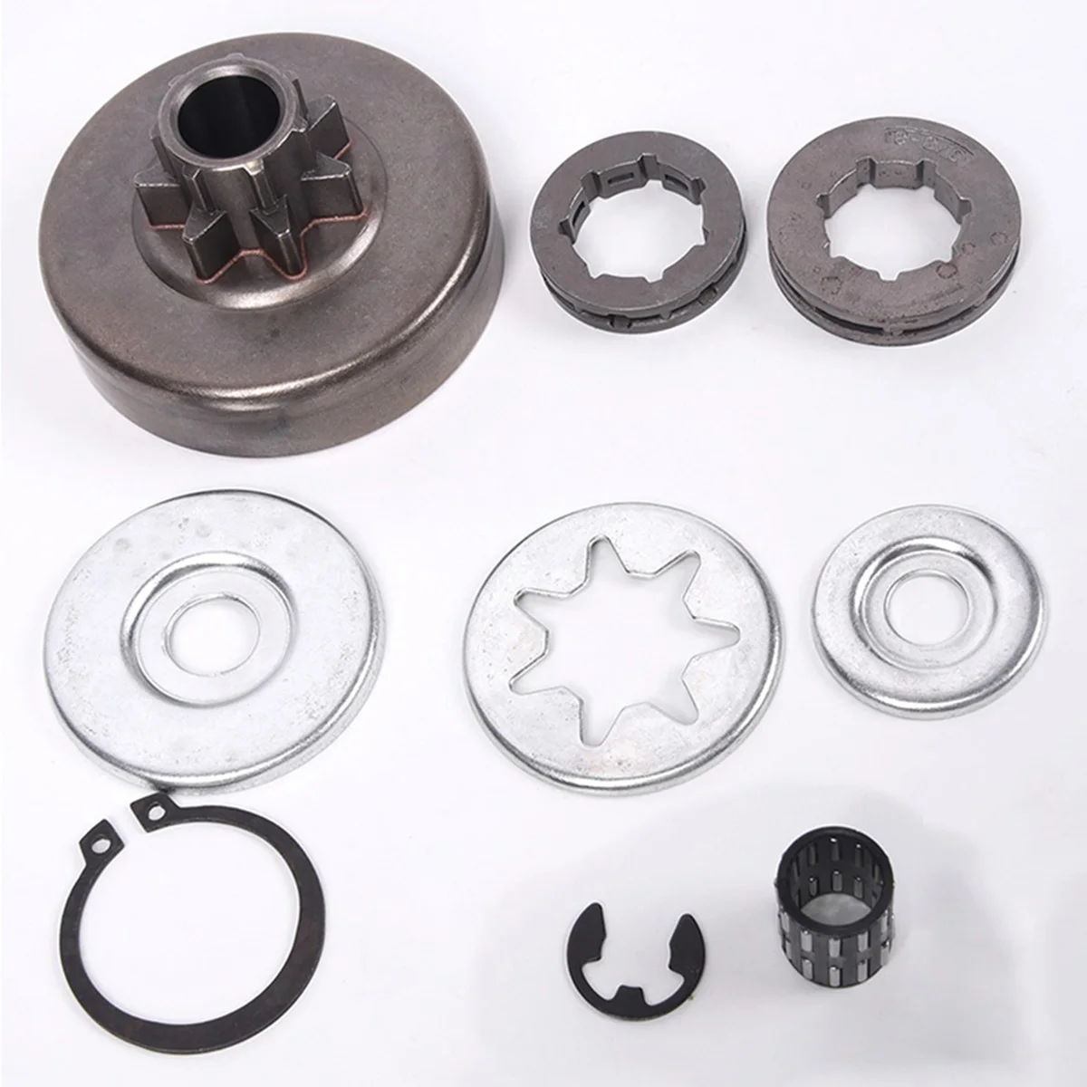 Accessories Clutch Kit Set 9pcs for chainsaw For 038 MS380 MS381 Part Repair Replacement Sprocket rim Equipment
