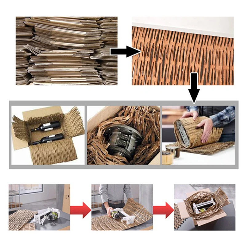 RD-425 Expansion Cutting Machine Paper Corrugated Carton Shredder Turning Cardboard Filler Mesh Shredder Carton shredding machin