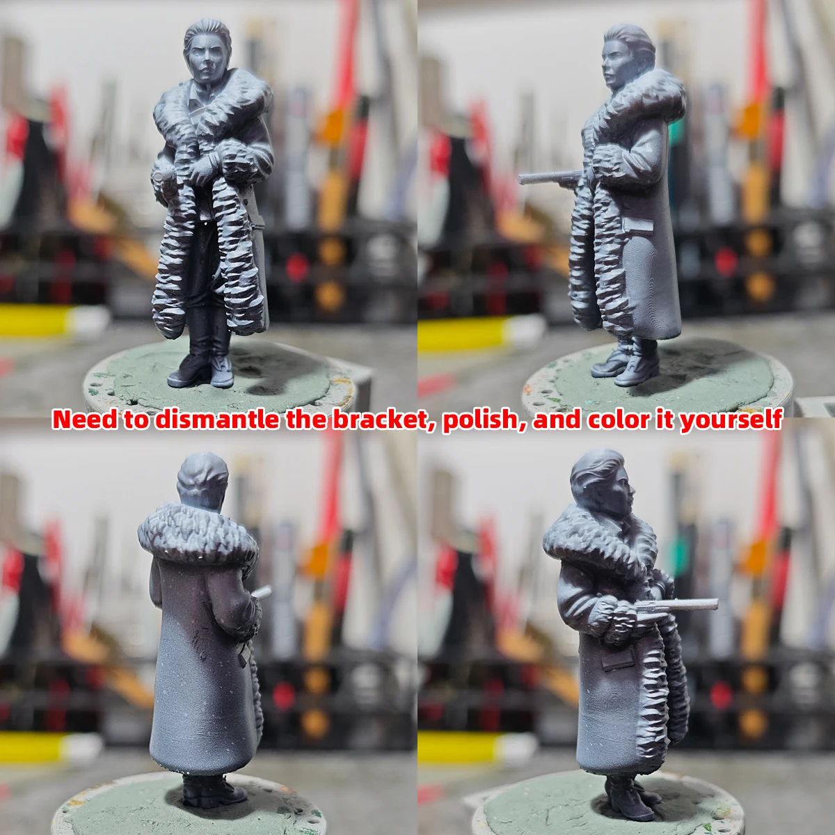 1/35 1/43 1/48 1/64 1/72 1/87 HO Maßstab Modellbausatz 3D Harz Miniatur Soldatenfiguren Diorama Unbemalte Staatsgeheimdienstagenten DIY – Detail 5