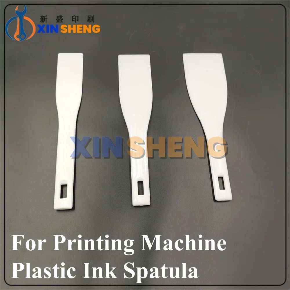 High Quality Printing Machine Ink Shovel Ink Adjusting Knife Silk Screen Equipment White Plastic Ink Adjusting Knife