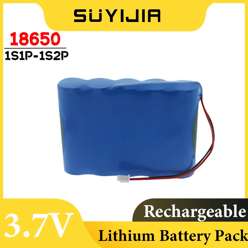 3.7V 1S1P-1S6P 18650 battery rechargeable lithium battery pack Bluetooth speaker emergency lighting original battery with PCB