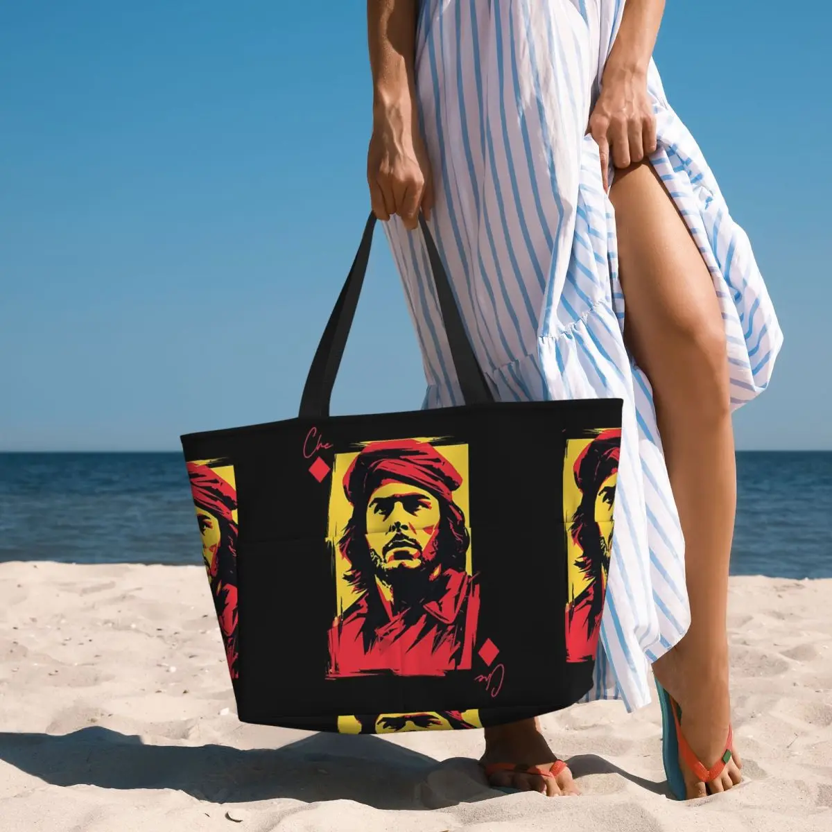 Che Guevara bolso de mano de playa deporte gimnasio Yoga Duffle bolso de mano grande bolso de viaje para mujer bolso de Fitness