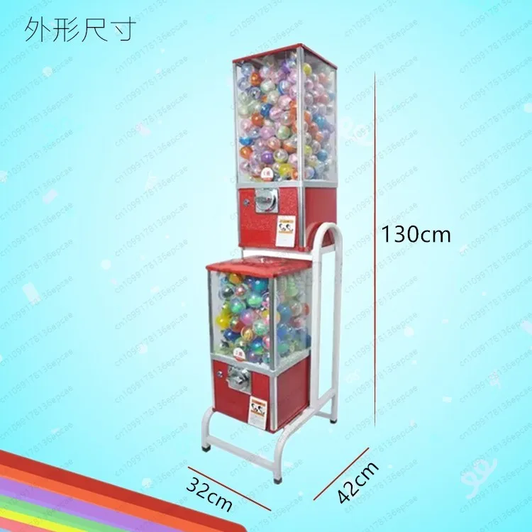 Square double-layer egg twister (1 set) bare metal does not contain balls