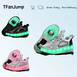 Zapatillas de deporte para mujer, patines de 2 ruedas para niños, patines de ruedas desmontables para exteriores