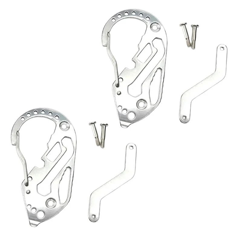 

2pcs High Strengths Carabiner Rusts Resistant Carabiner Multipurpose Carabiner