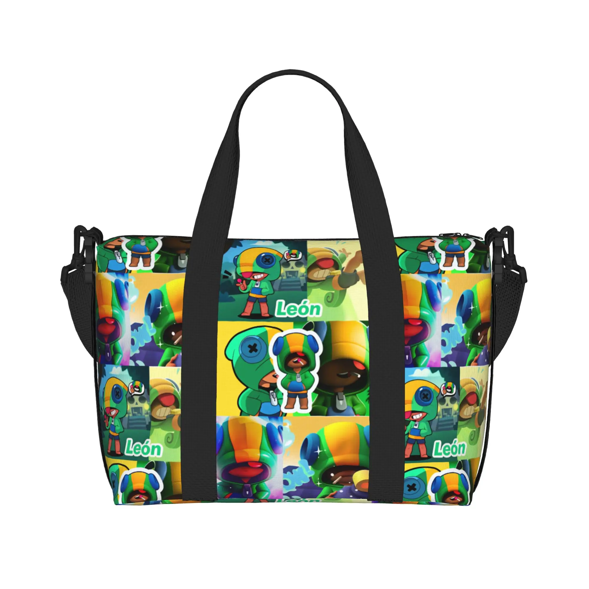 Custom B-Braw I-l'ed Game LEON Tote Bag Women Big Capacity  Beach Gym Travel Bags