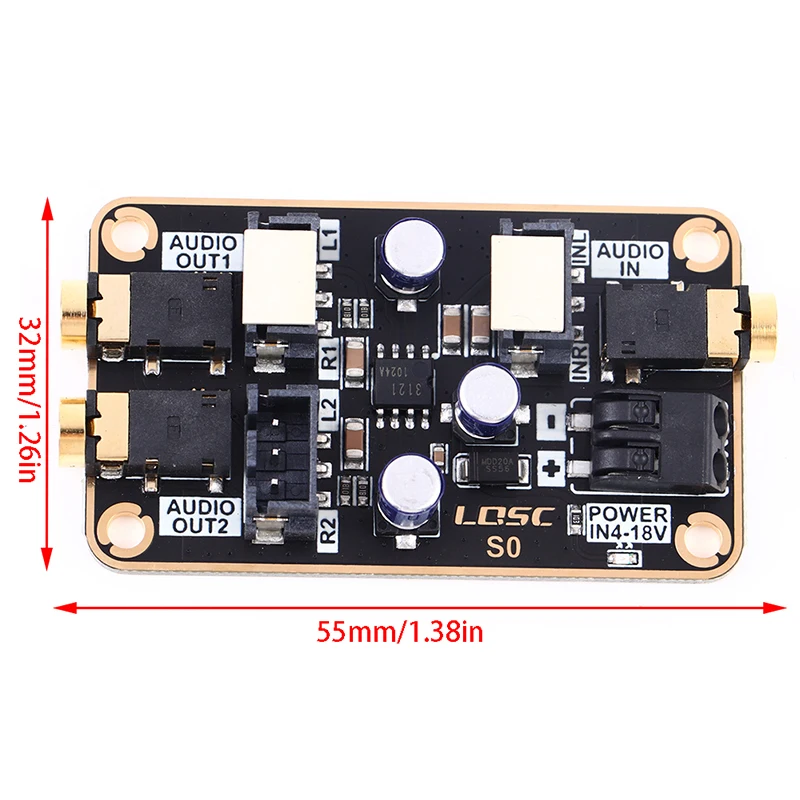 Audio Isolation Noise Reduction Module Audio Common Ground Noise Cancellation DIY Power Amplifier Board