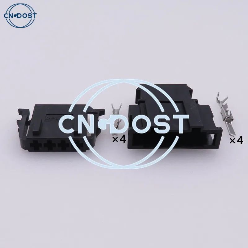 1 Set 4 Pin 191972704 Car Male Famale Electric Wiring Harness Connector 1-929591-1 Socket With Terminals AC Assembly For BMW VW