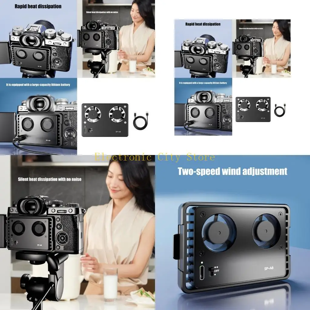 Lightweight Camera Cooling Fan Replacememt Part for ZV-E1/A7M4/A7C/A7S3 HU8D