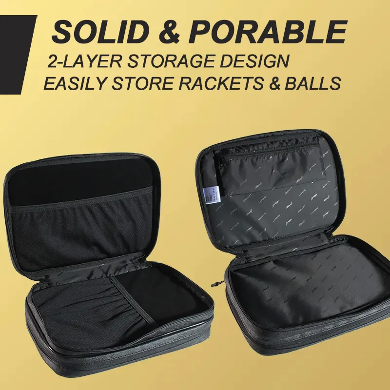 LI-NING Table Tennis Carrying Case Hard Shell Professional Ping Pong Racket Case for Chinese National Team