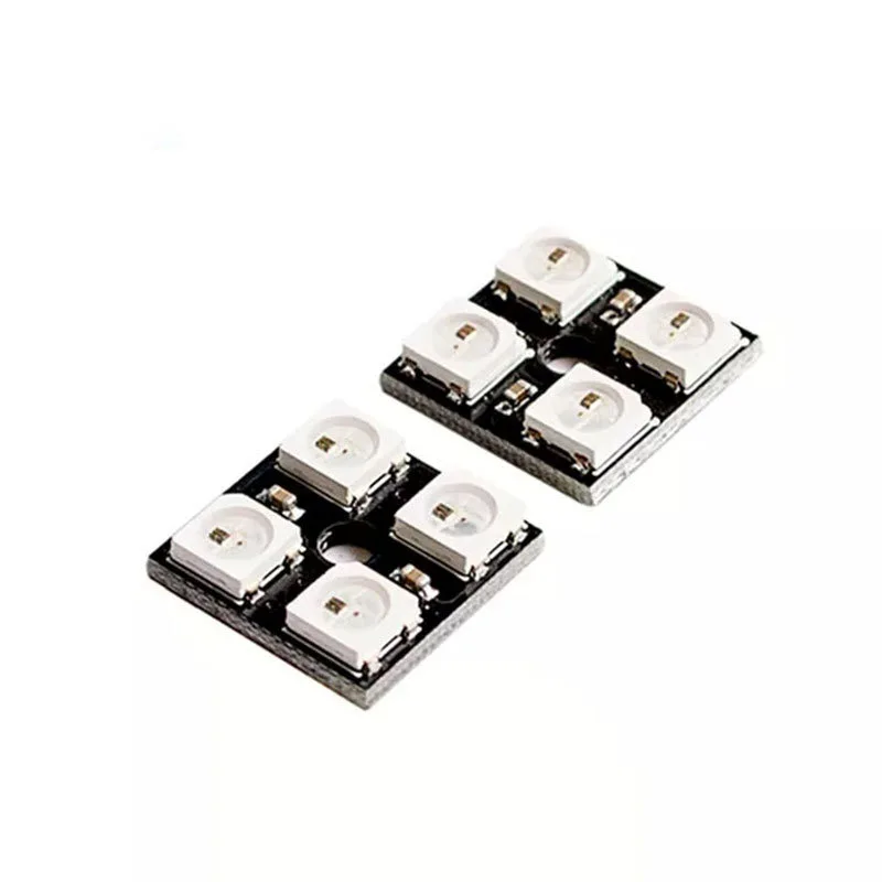 WS2812B 5050 RGB LED pixel ring WS2812 LED built-in full-color driver color light 4-digit square