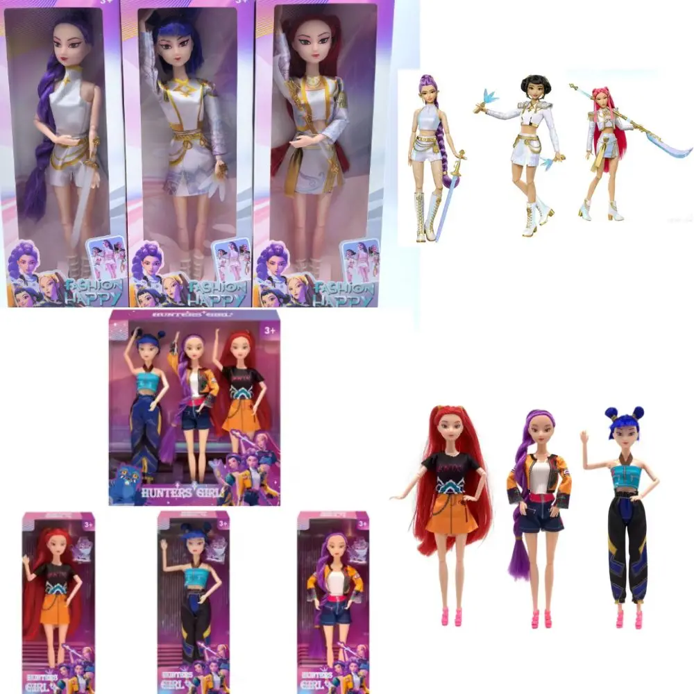 2026_ Kpop Demon Hunters figuras de vinilo nuevo K-POP Demon Slayer miniaturas muñeca Lumimila Zoey adorno de escritorio decoración regalos %